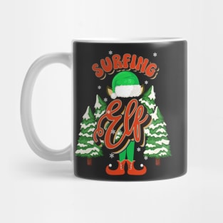 SURFING ELF CHRISTMAS Mug